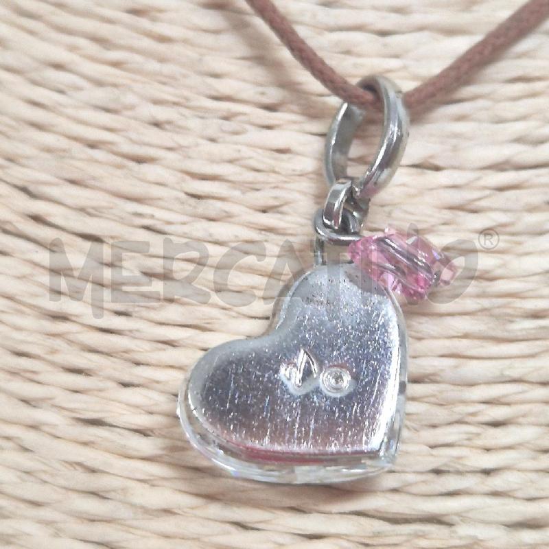 COLLANA SWAROVSKI CUORE E FARFALLINA ROSA | Mercatino dell'Usato Cervia 3
