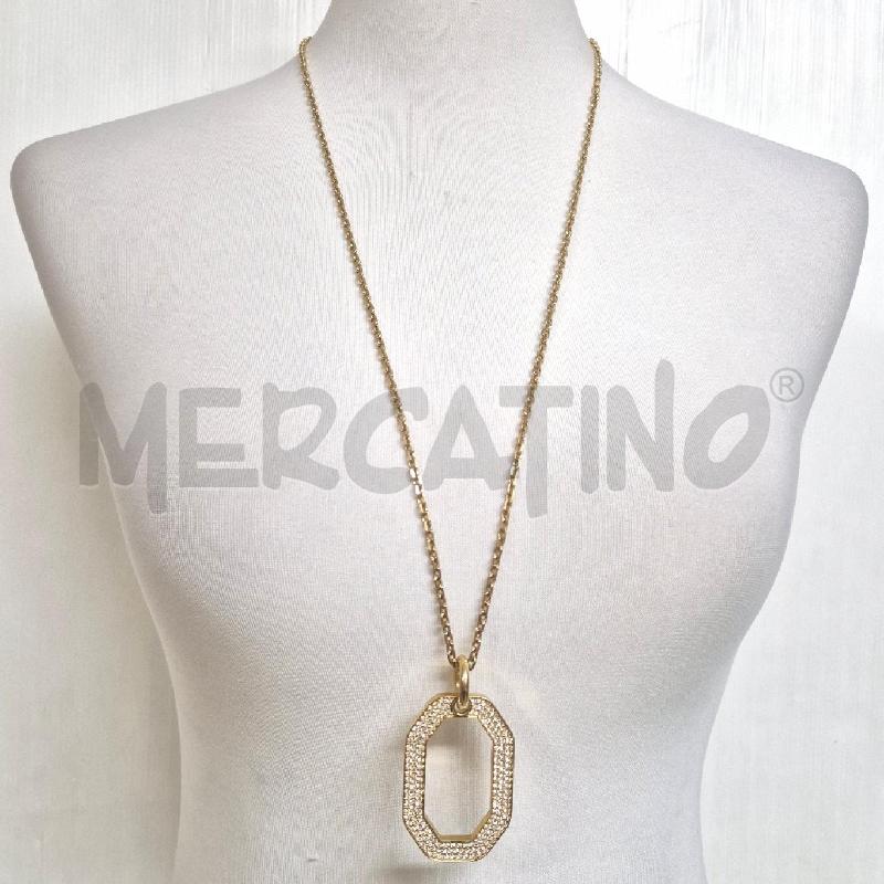 COLLANA SWAROVSKI DEXTERA DORATA | Mercatino dell'Usato Cervia 1