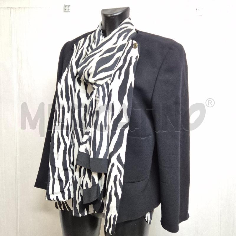 COMPLETO DONNA GFF GIACCA NERA+ TSHIRT CON STOLA ZEBRATI | Mercatino dell'Usato Cervia 3