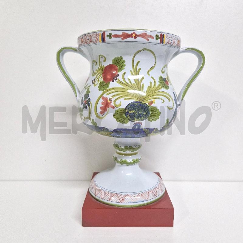COPPA CERAMICHE FAENZA BASE LEGNO | Mercatino dell'Usato Cervia 1