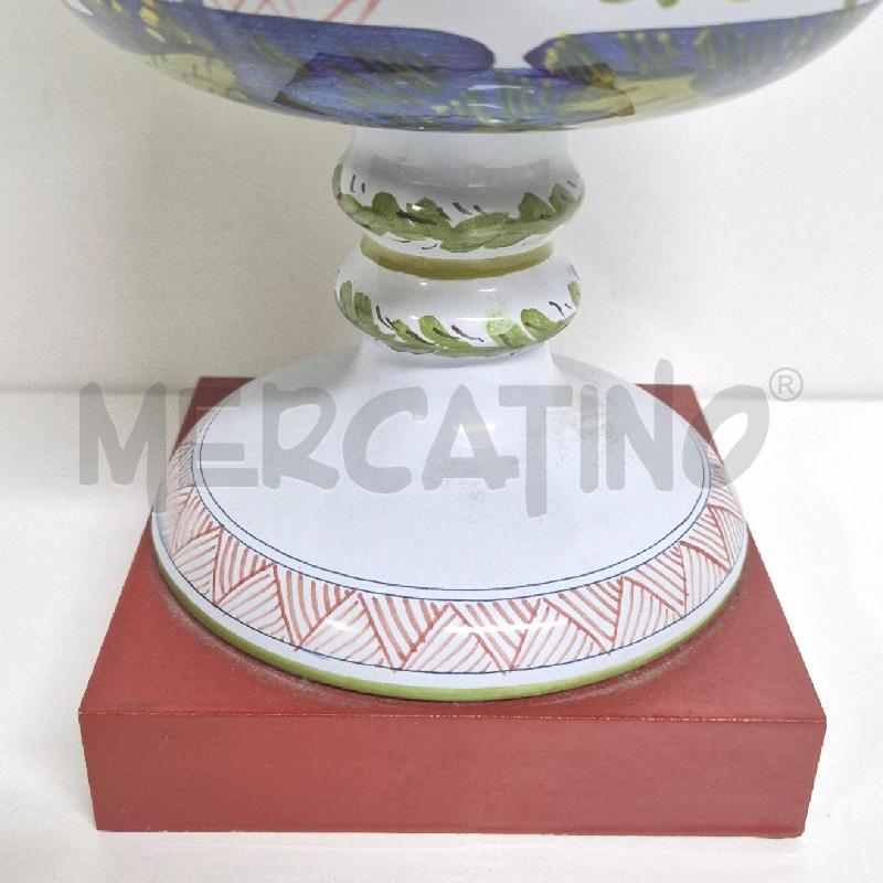 COPPA CERAMICHE FAENZA BASE LEGNO | Mercatino dell'Usato Cervia 3