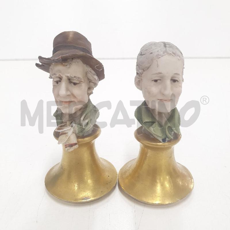 COPPIA STATUINE IN PORCELLANA LUIGI BENACCHIO  | Mercatino dell'Usato Cervia 1