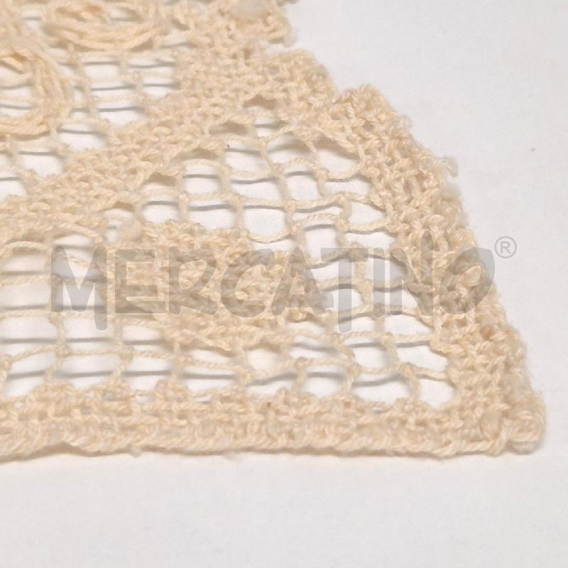 COPRI LETTO MATRIMONIALE ECRU' UNCINETTO FILLET FATTO MANO | Mercatino dell'Usato Cervia 4