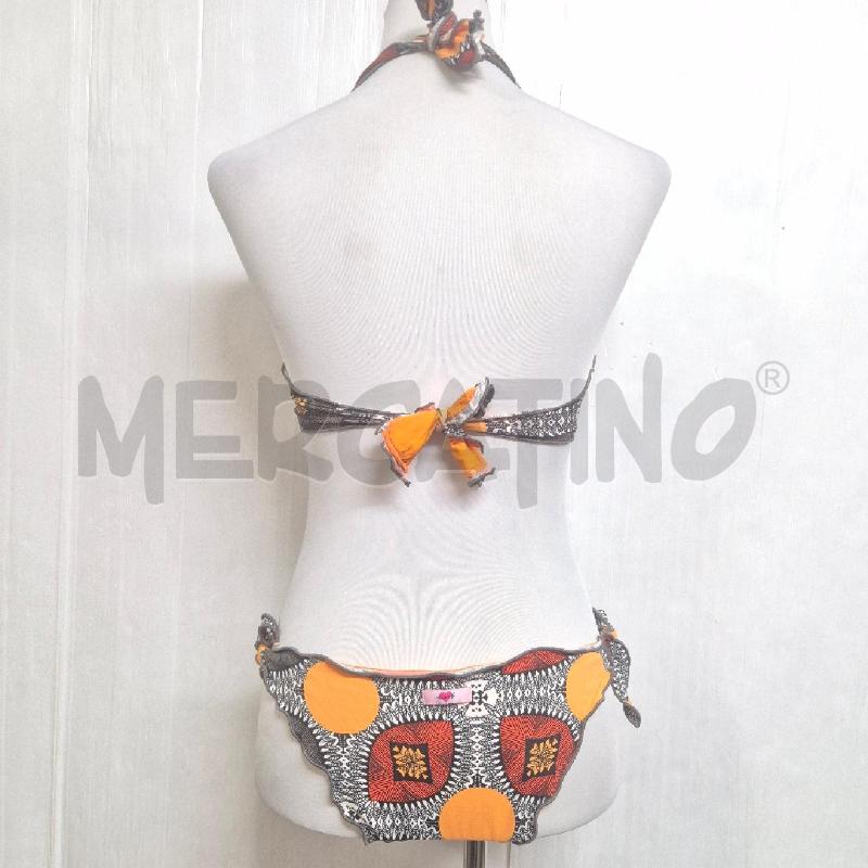 COSTUME DONNA 2 PZ GRIGIO/ARANCIO STRASS TEZUK | Mercatino dell'Usato Cervia 4