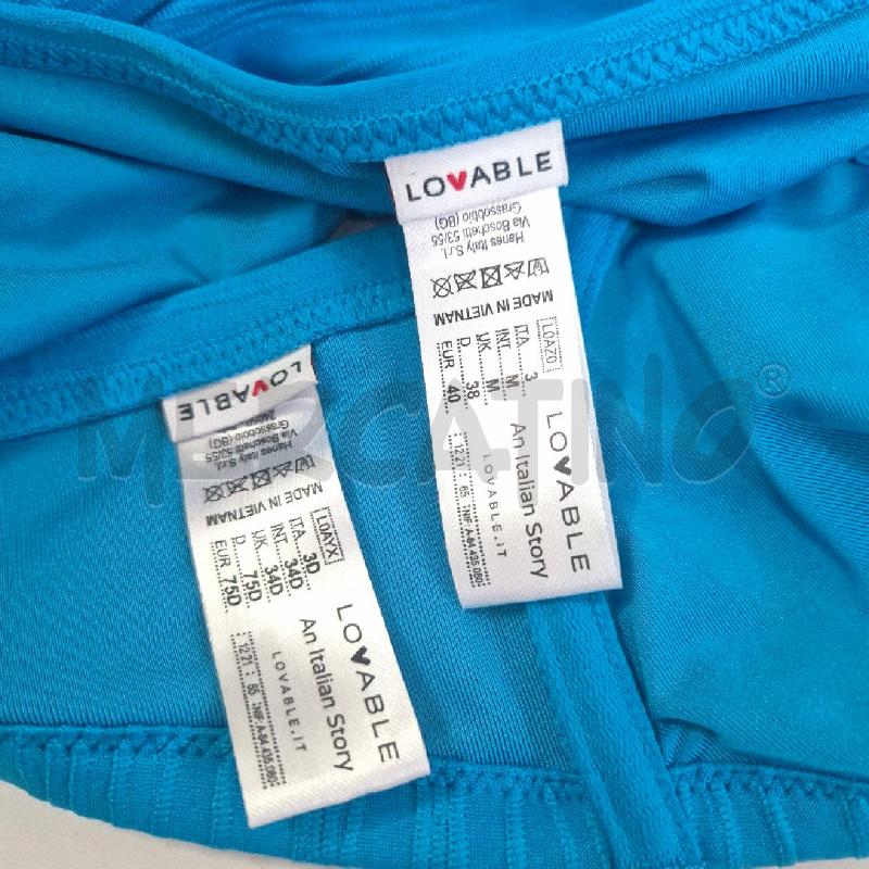 COSTUME DONNA LOVABLE TURCHESE PROFILO FUCSIA | Mercatino dell'Usato Cervia 5