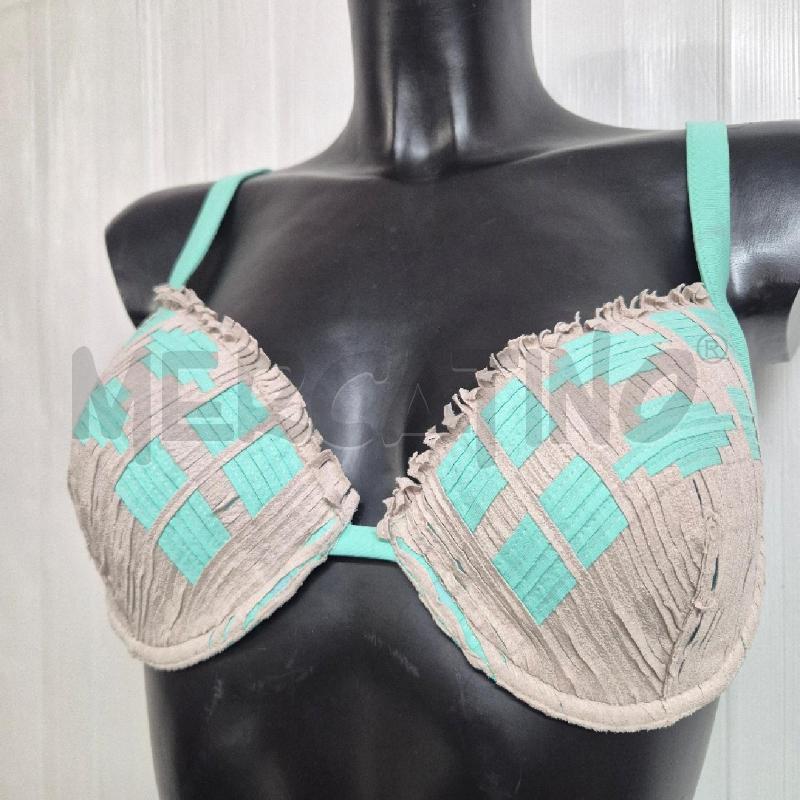 COSTUME DONNA PIN UP CRUISE ACQUAMARINA INTRECCIATO BEIGE | Mercatino dell'Usato Cervia 2