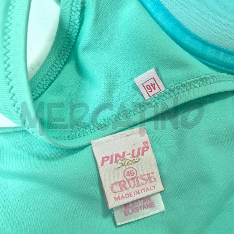 COSTUME DONNA PIN UP CRUISE ACQUAMARINA INTRECCIATO BEIGE | Mercatino dell'Usato Cervia 5