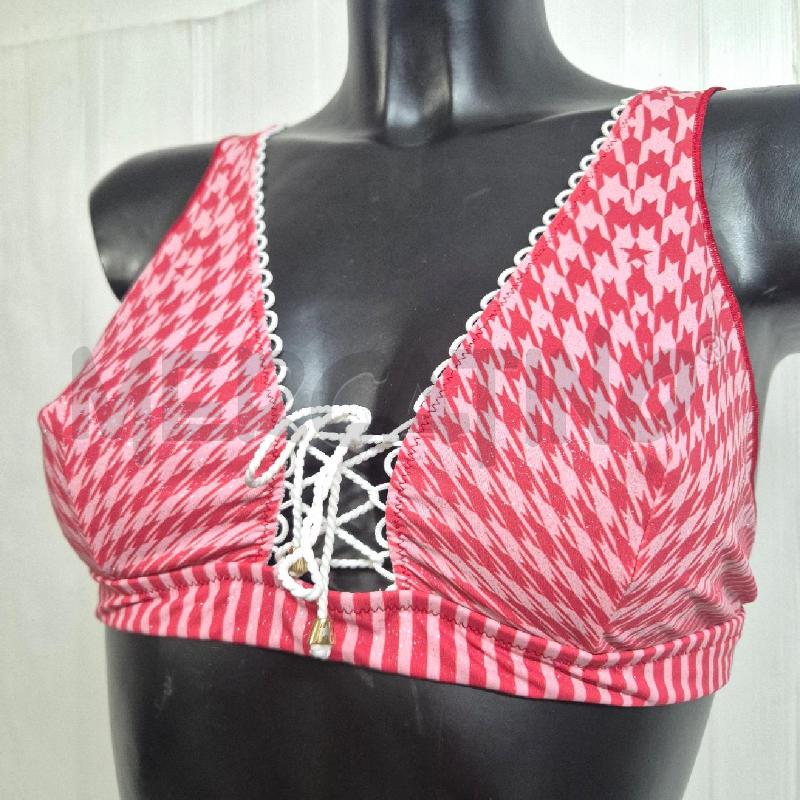 COSTUME DONNA PIN UP CRUISE PIED DU POULE ROSA ROSSO LUREX | Mercatino dell'Usato Cervia 2