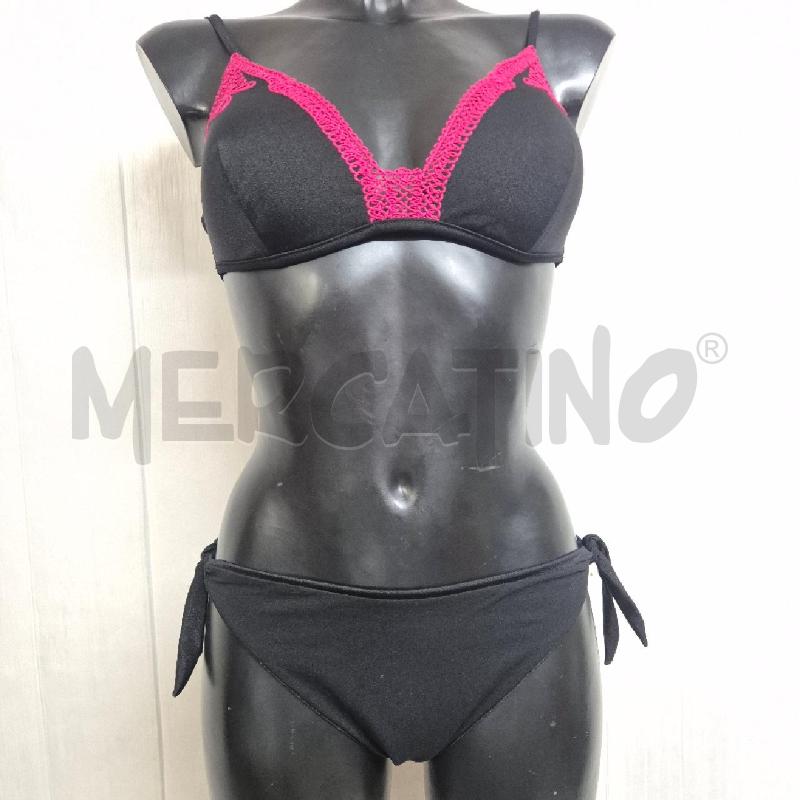 COSTUME DONNA PIN UP NERO FUCSIA | Mercatino dell'Usato Cervia 1