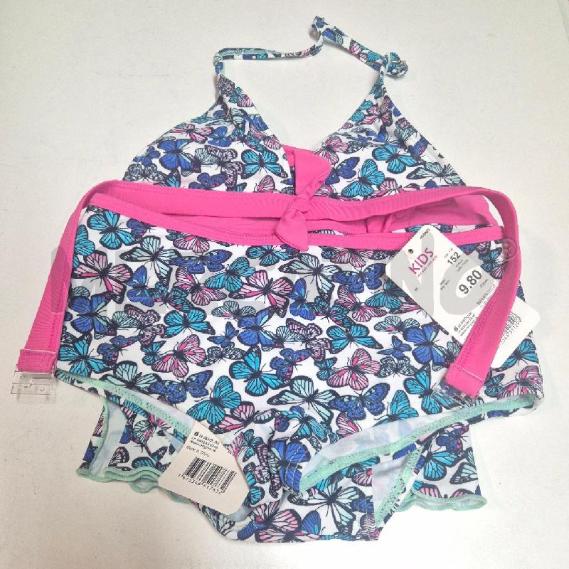 COSTUME GIRL 4 PZ BIANCO FARFALLE BLU  | Mercatino dell'Usato Cervia 5