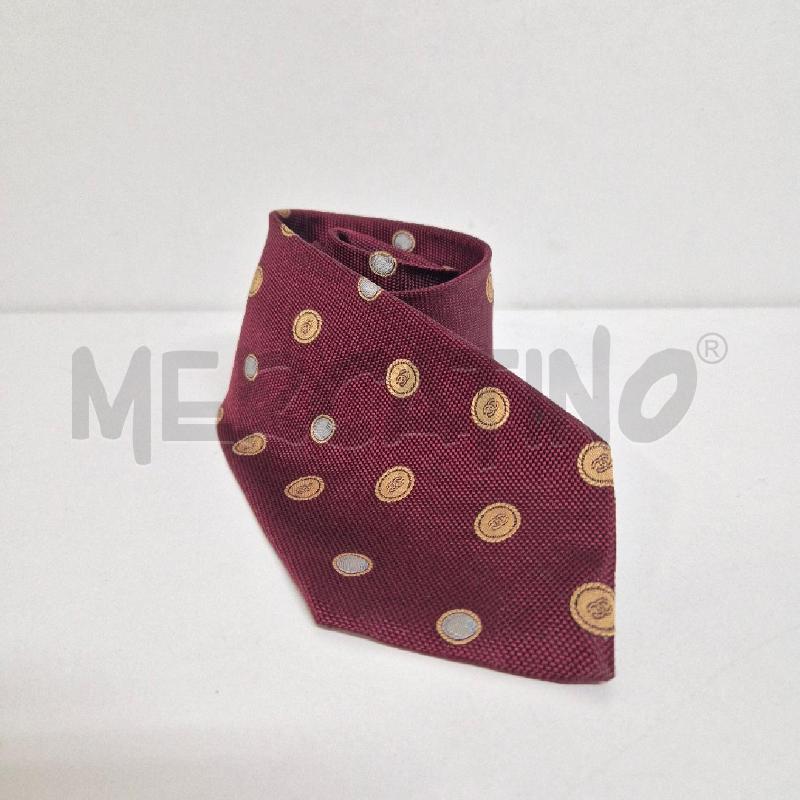CRAVATTA CHANEL BORDEAUX SFERE LOGHI SABBIA | Mercatino dell'Usato Cervia 2