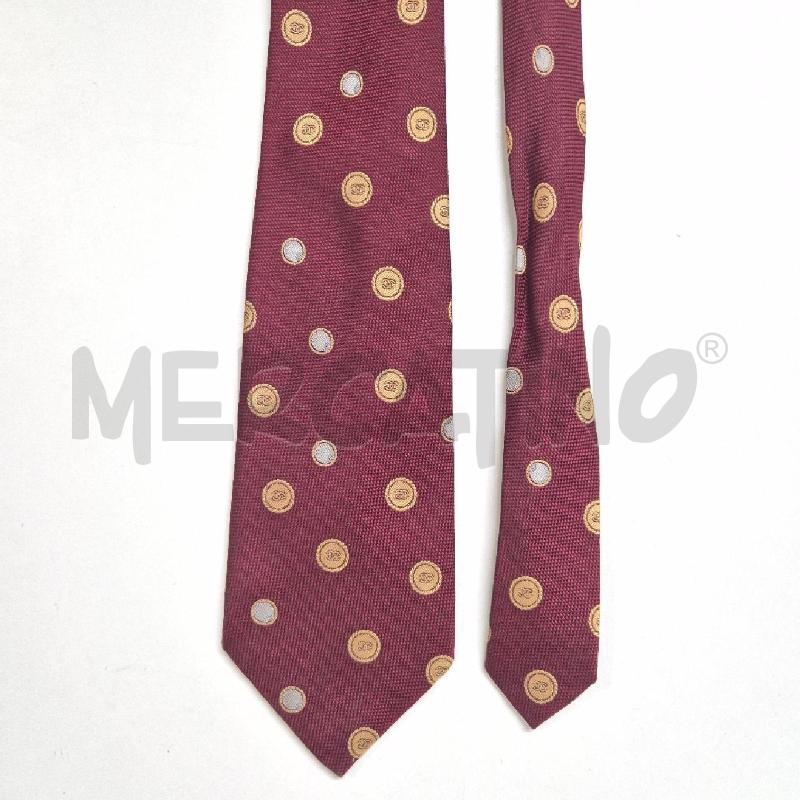 CRAVATTA CHANEL BORDEAUX SFERE LOGHI SABBIA | Mercatino dell'Usato Cervia 3
