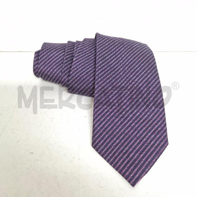 CRAVATTA HARMONT&BLAINE BLU RIGHE ROSA BORDEAUX | Mercatino dell'Usato Cervia 1