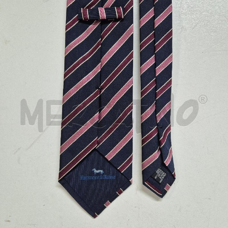 CRAVATTA HARMONT&BLAINE BLU RIGHE VIOLA | Mercatino dell'Usato Cervia 4
