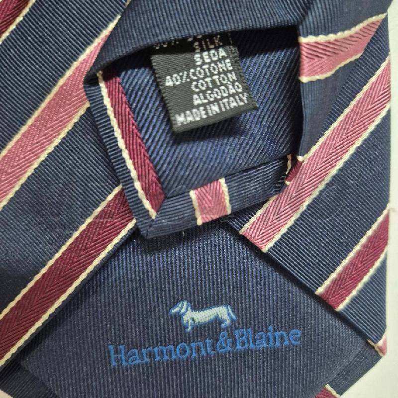 CRAVATTA HARMONT&BLAINE BLU RIGHE VIOLA | Mercatino dell'Usato Cervia 5