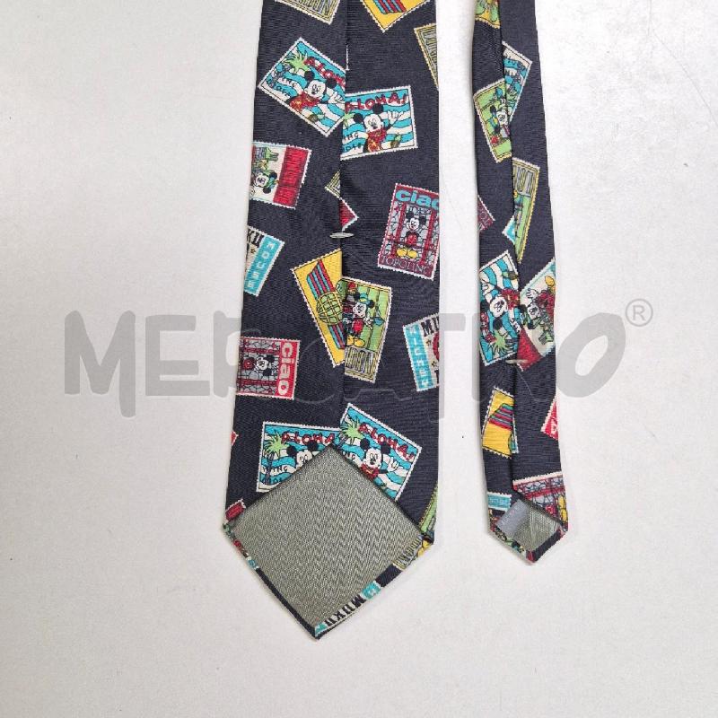 CRAVATTA NERA FRANCOBOLLI MICKEY MOUSE | Mercatino dell'Usato Cervia 4
