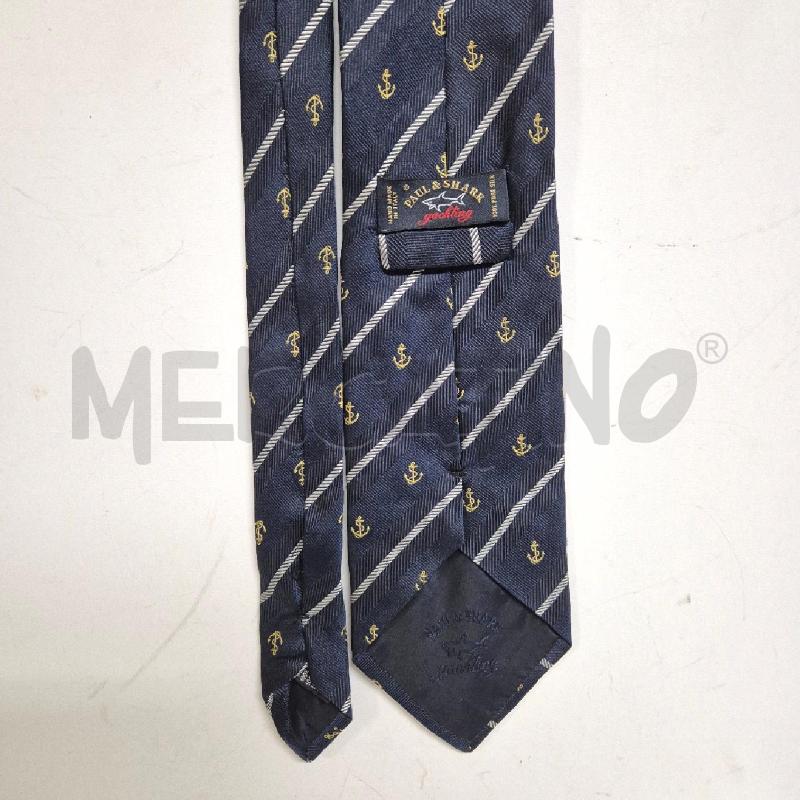 CRAVATTA PAUL&SHARK BLU ANCORE | Mercatino dell'Usato Cervia 3