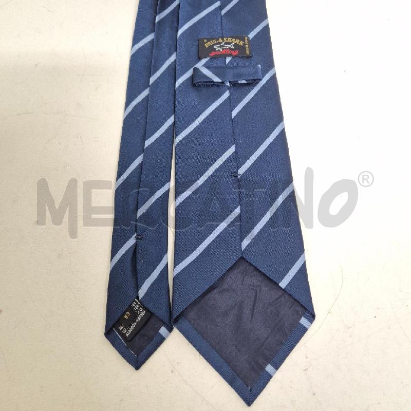 CRAVATTA PAUL&SHARK BLU RIGHE AZZURRE | Mercatino dell'Usato Cervia 3
