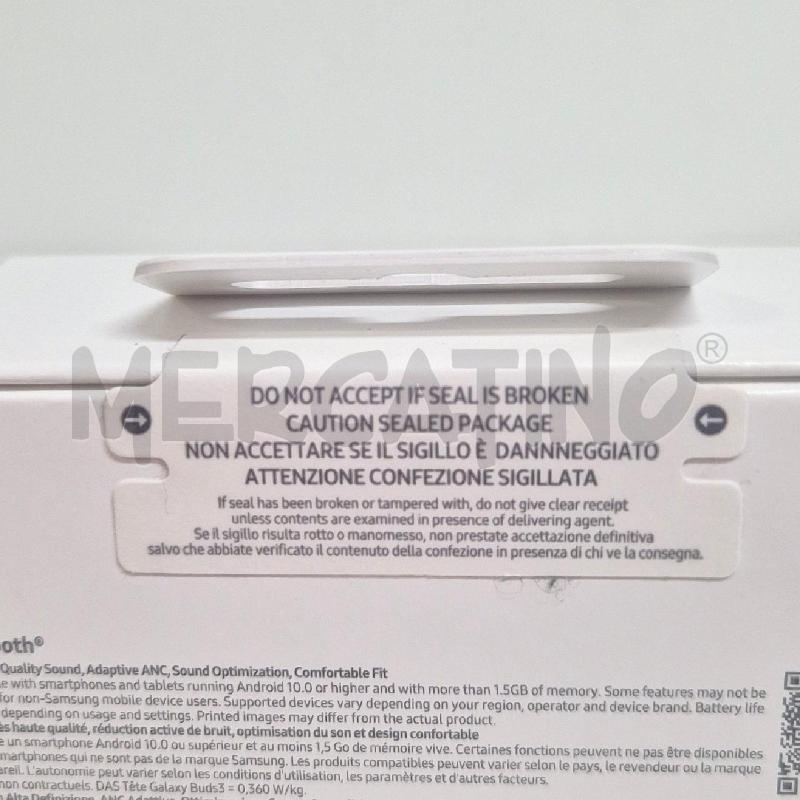 CUFFIE SAMSUNG BLUETOOTH  GALACY BUD3 | Mercatino dell'Usato Cervia 3