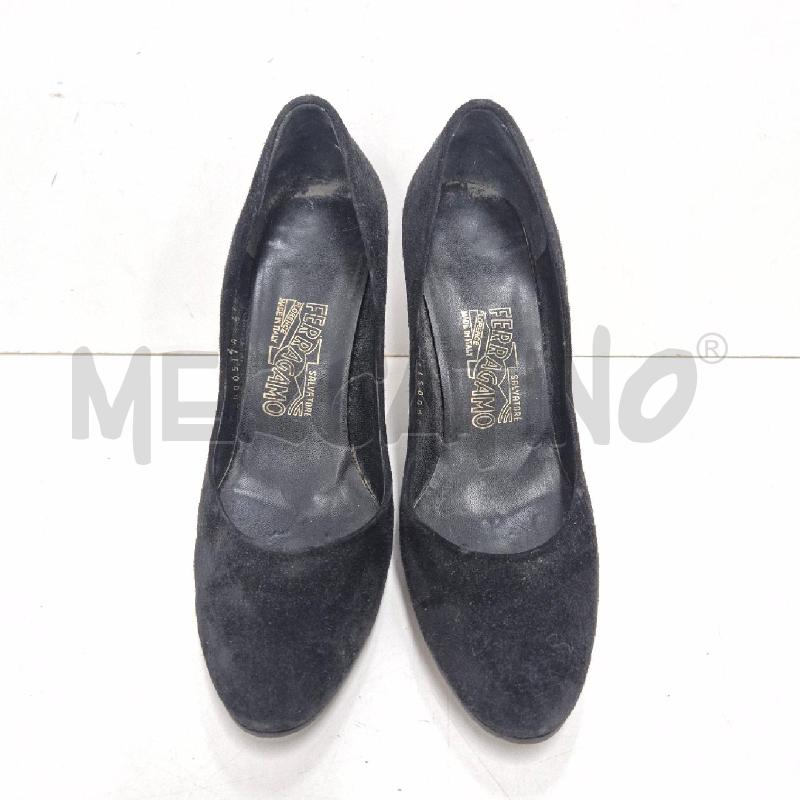 DECOLLETE FERRAGAMO NERA SCAMOSCIATA | Mercatino dell'Usato Cervia 2