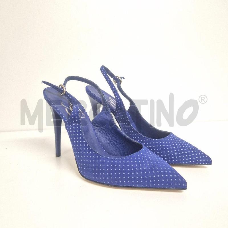 DECOLLETE GIANCARLO PAOLI BLU POIS BIANCHI | Mercatino dell'Usato Cervia 1