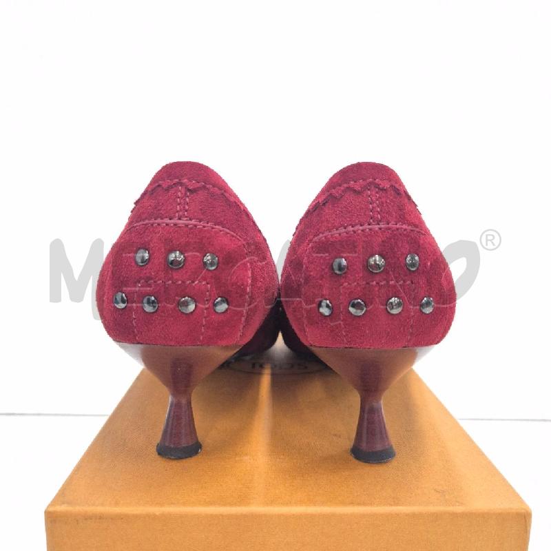 DECOLLETE MOCASSINI TODS ROSSO SCAMOSCIATO BILLIE STUDS | Mercatino dell'Usato Cervia 4