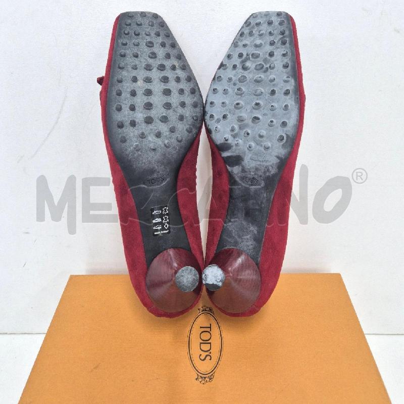 DECOLLETE MOCASSINI TODS ROSSO SCAMOSCIATO BILLIE STUDS | Mercatino dell'Usato Cervia 5