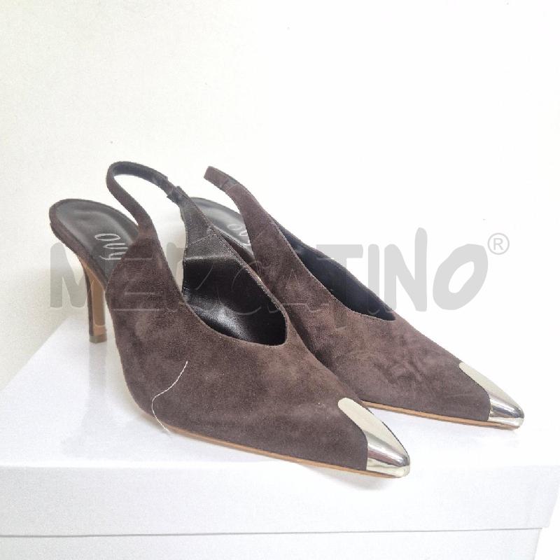 DECOLLETE OVYE MARRONE BORCHIA PUNTA | Mercatino dell'Usato Cervia 1