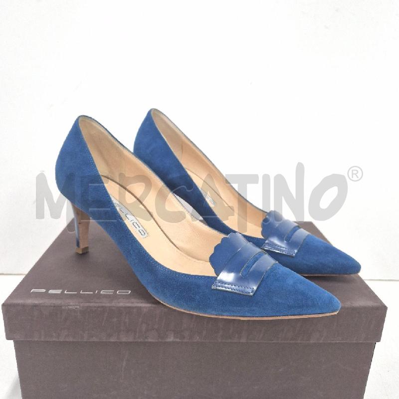 DECOLLETE PELLICO BLU  | Mercatino dell'Usato Cervia 1