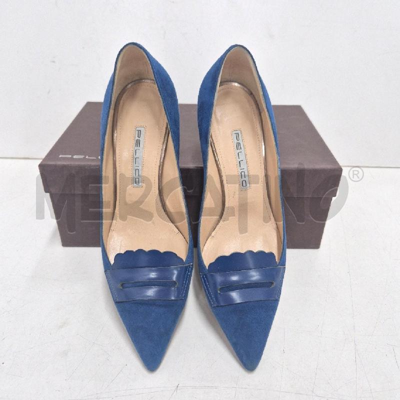 DECOLLETE PELLICO BLU  | Mercatino dell'Usato Cervia 2