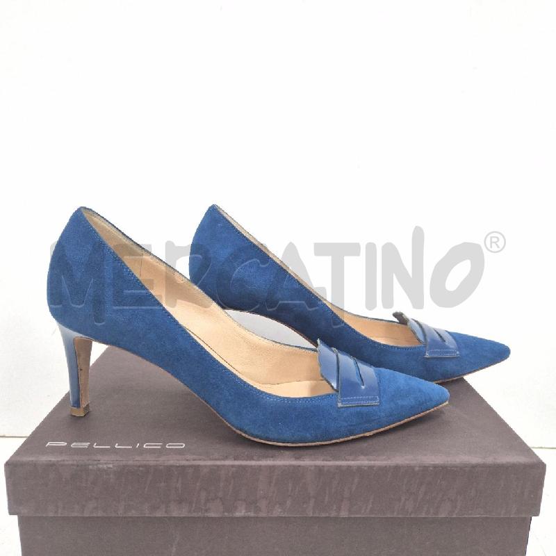 DECOLLETE PELLICO BLU  | Mercatino dell'Usato Cervia 3