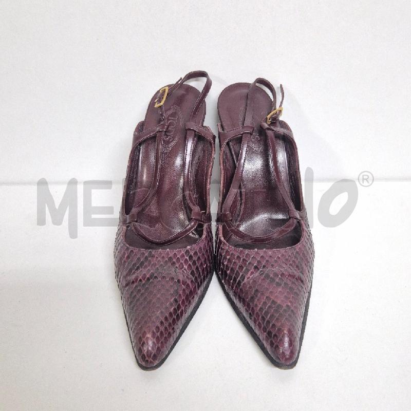 DECOLLETE TODS RETTILE BORDEAUX | Mercatino dell'Usato Cervia 2