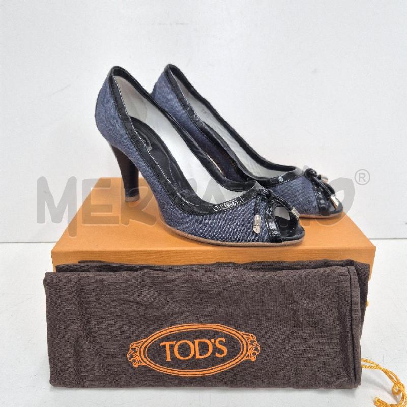DECOLLETE TOD'S JEANS E VERNICE SPUNTATE | Mercatino dell'Usato Cervia 1