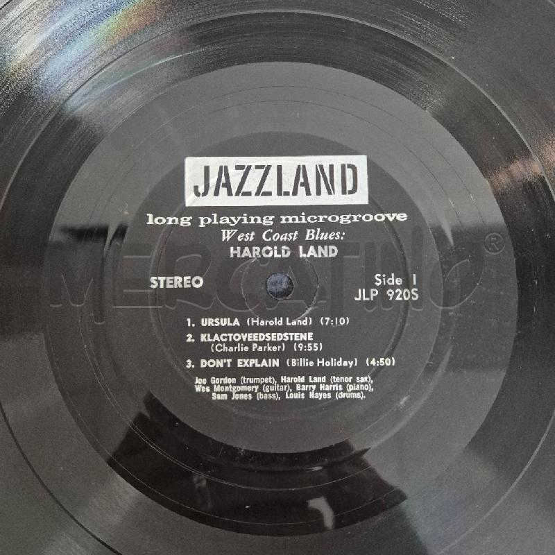DISCO 33 GIRI VINILE HAROLD LAND WEST COAST BLUES | Mercatino dell'Usato Cervia 4