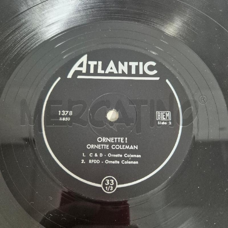 DISCO 33 GIRI VINILE ORNETTE COLEMAN ORNETTE | Mercatino dell'Usato Cervia 5