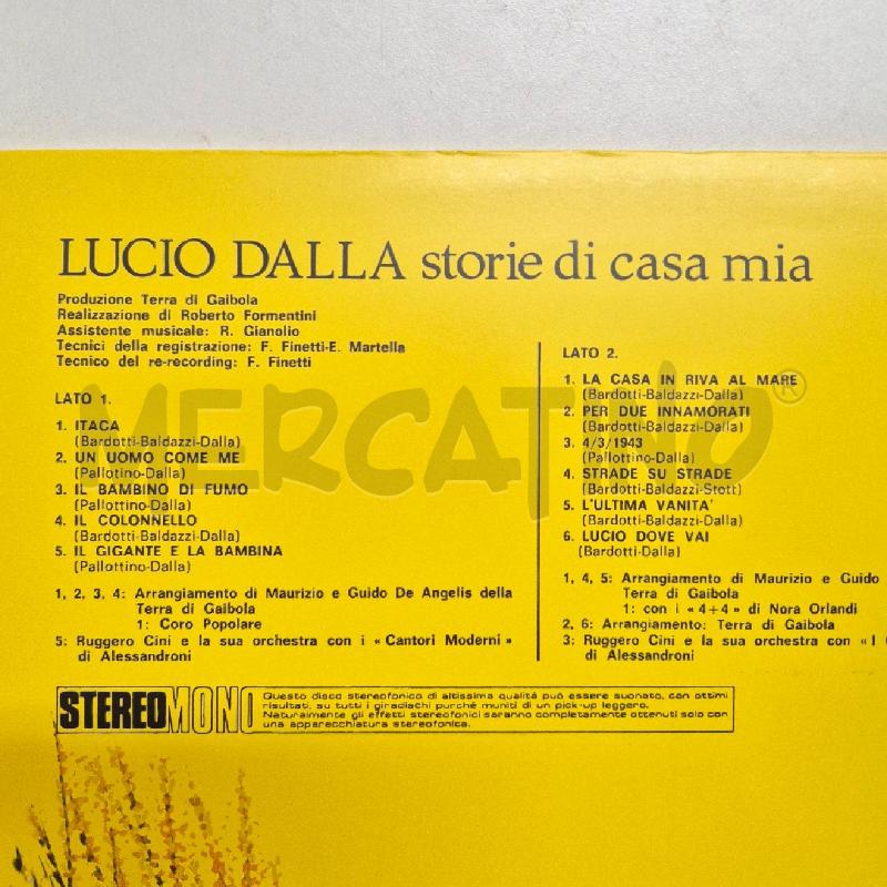 DISCO 33 GIRI VINILE STORIE DI CASA MIA | Mercatino dell'Usato Cervia 3