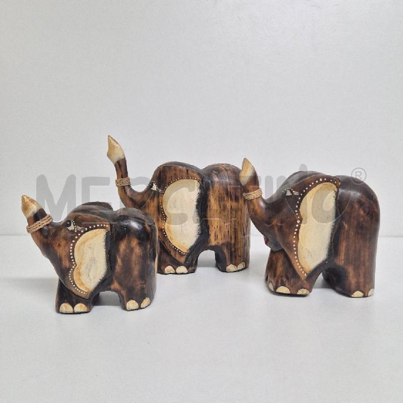 ELEFANTI X3 LEGNO | Mercatino dell'Usato Cervia 1
