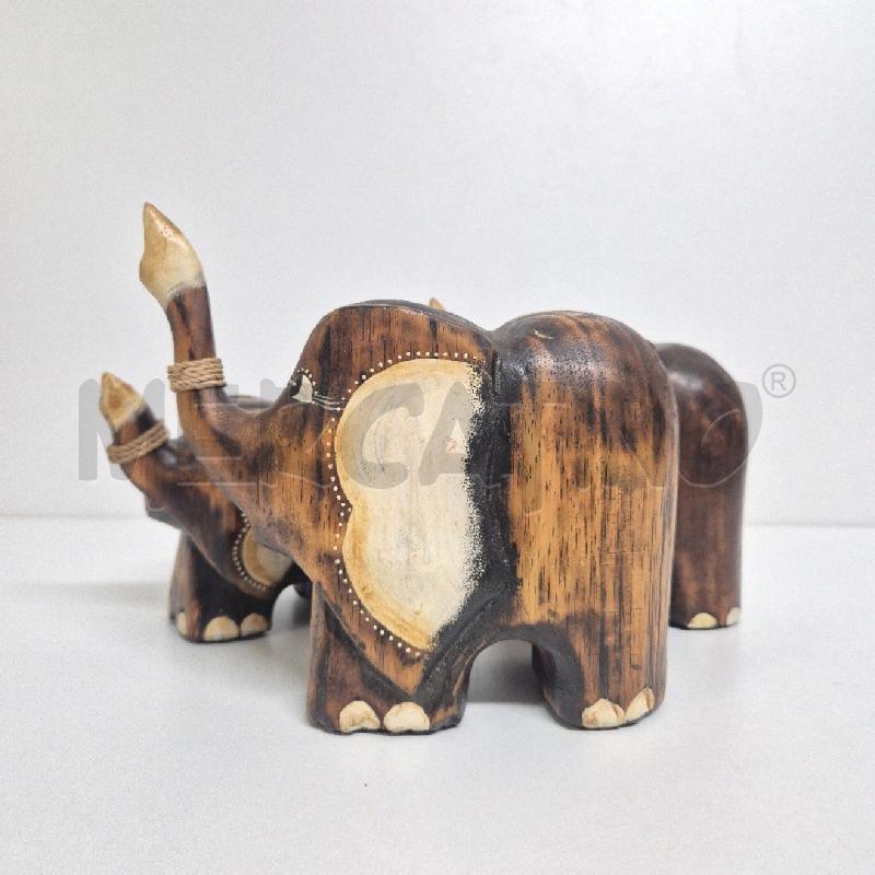 ELEFANTI X3 LEGNO | Mercatino dell'Usato Cervia 2