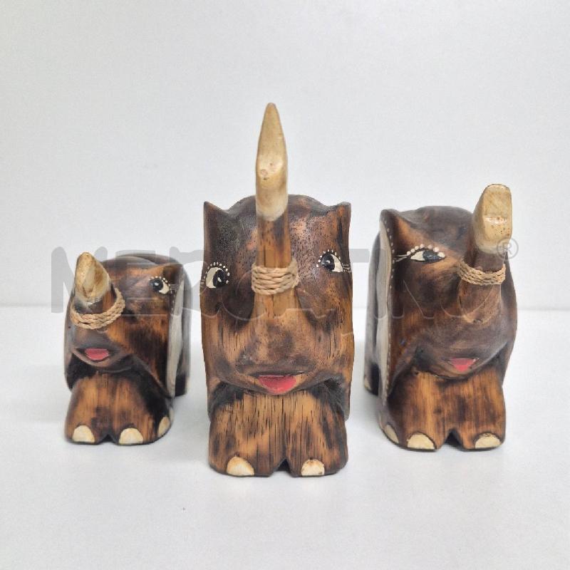 ELEFANTI X3 LEGNO | Mercatino dell'Usato Cervia 3