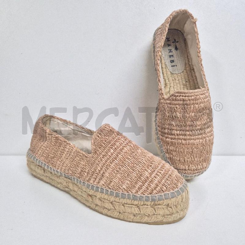 ESPADRILLAS DONNA MANEBI RAFFIA PROFILO GRIGIO | Mercatino dell'Usato Cervia 1