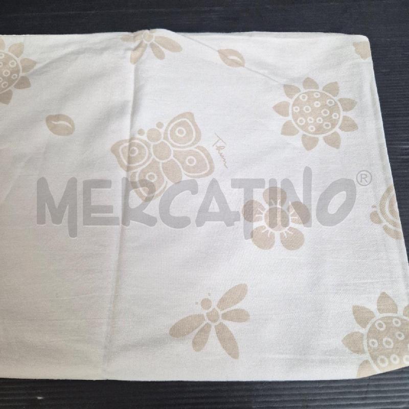 FEDERE X2 THUN BIANCHE FIORI E FARFALLE BEIGE | Mercatino dell'Usato Cervia 2