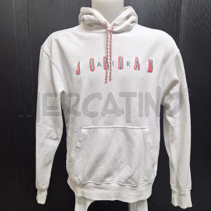 FELPA UOMO BIANCA CON CAPPUCCIO AIR JORDAN | Mercatino dell'Usato Cervia 1