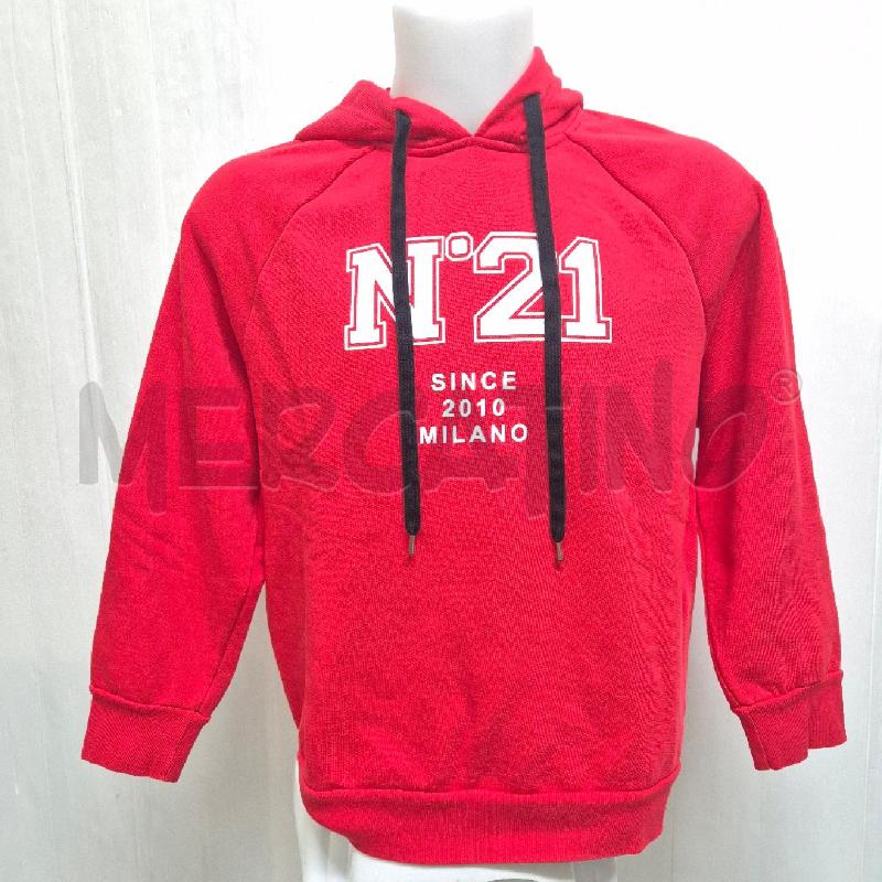 FELPA UOMO ROSSA CON CAPPUCCIO N 21 | Mercatino dell'Usato Cervia 1