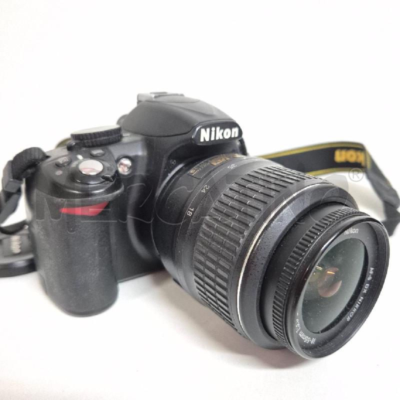 FOTOCAMERA NIKON D 3100 REFLEX DIGITALE+OBIETTIVO VR 18/55 | Mercatino dell'Usato Cervia 2