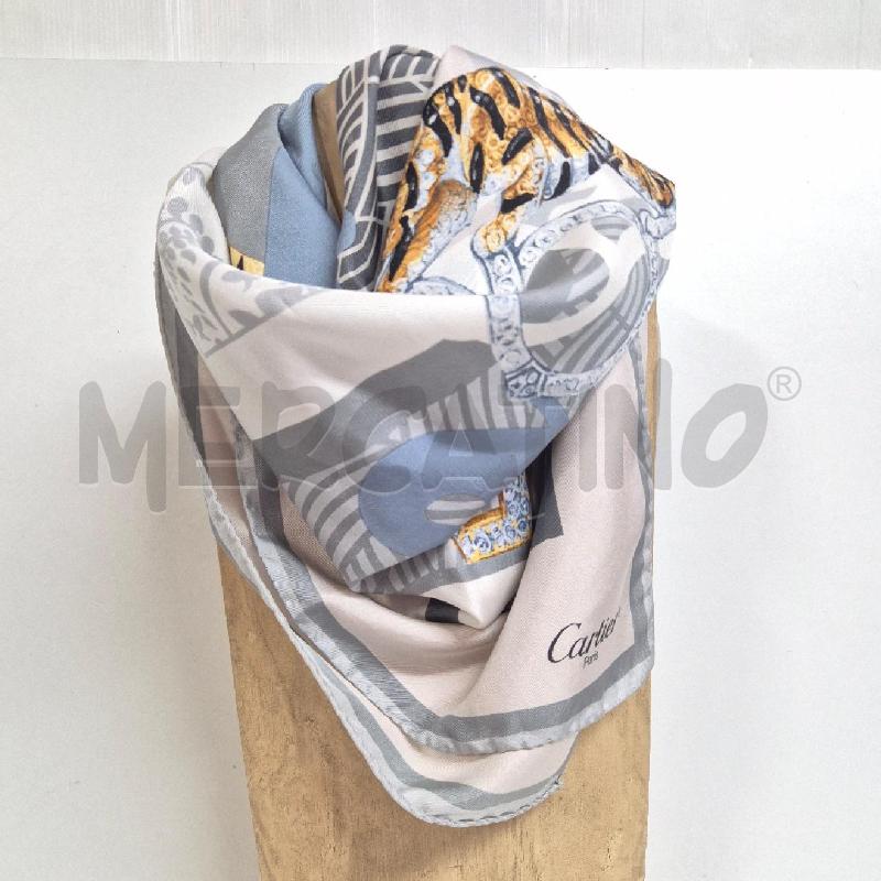 FOULARD CARTIER GRIGIO CON DIFETTI | Mercatino dell'Usato Cervia 1