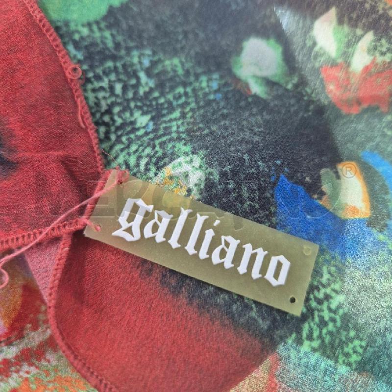 FOULARD GALLIANO MATTONE ACQUAMARINA E FANTASIA FLOREALE | Mercatino dell'Usato Cervia 5