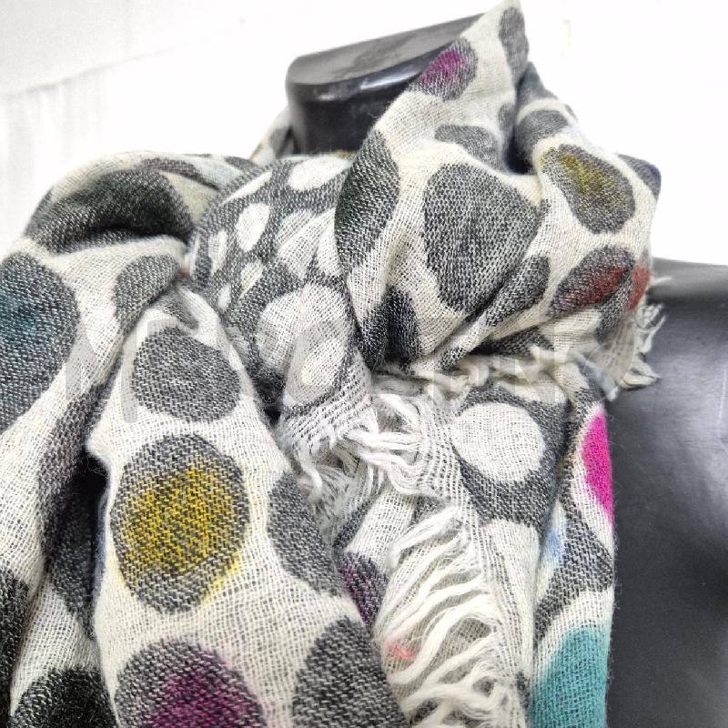 FOULARD GRIGIO POIS COLORATI FUSION | Mercatino dell'Usato Cervia 2