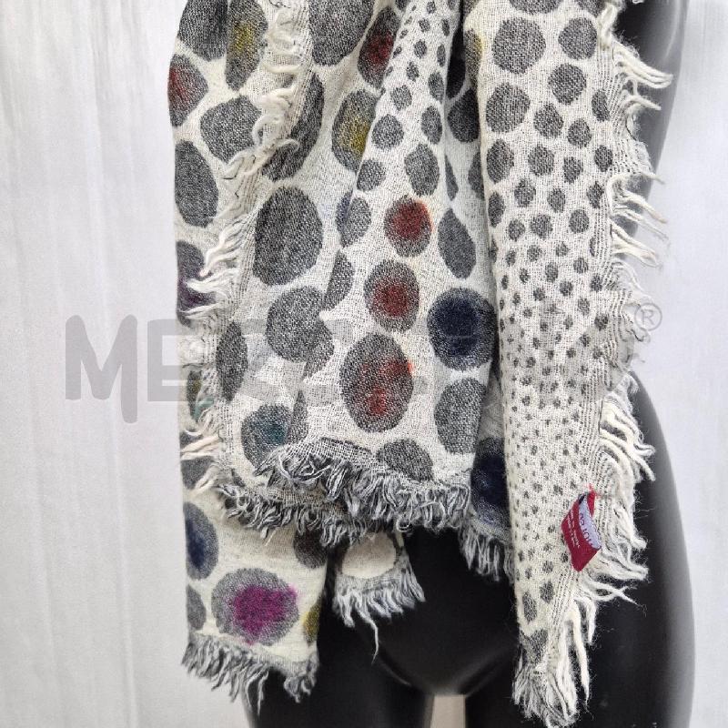 FOULARD GRIGIO POIS COLORATI FUSION | Mercatino dell'Usato Cervia 3