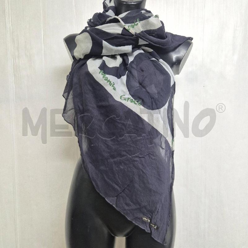FOULARD MANILA  GRACE NERO BIANCO SETA/COTONE | Mercatino dell'Usato Cervia 1