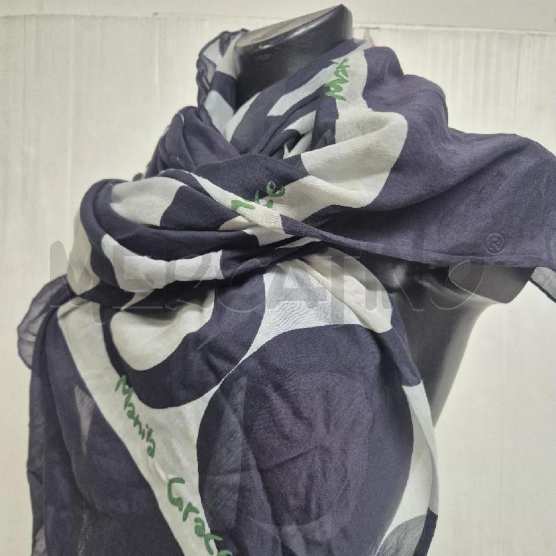 FOULARD MANILA  GRACE NERO BIANCO SETA/COTONE | Mercatino dell'Usato Cervia 3